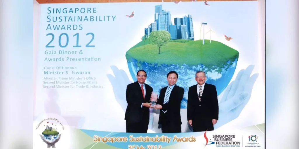 2012 - Sustainability Award from Singapore Business Federation