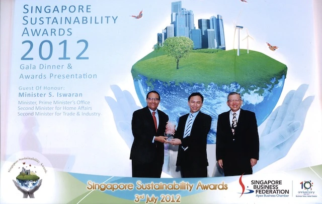Winner of Singapore Sustainability Awards